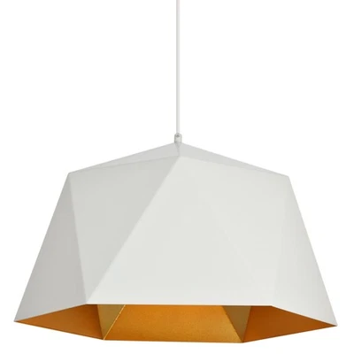 Elegant Lighting LDPD2082 Arden 1 Light 17-11/16"W Pendant - White / Golden - Image 1 of 4