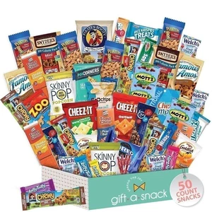 Paquete de variedades Regalo A Snack Healthy Box (50 unidades) Paquete de cuidado estudiantil universitario - Imagen 1 de 11