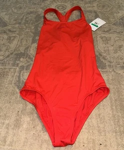 New Nike Swim Womens Red One Piece Swimsuit Bathing Suit Sz XL X-large - Picture 1 of 7