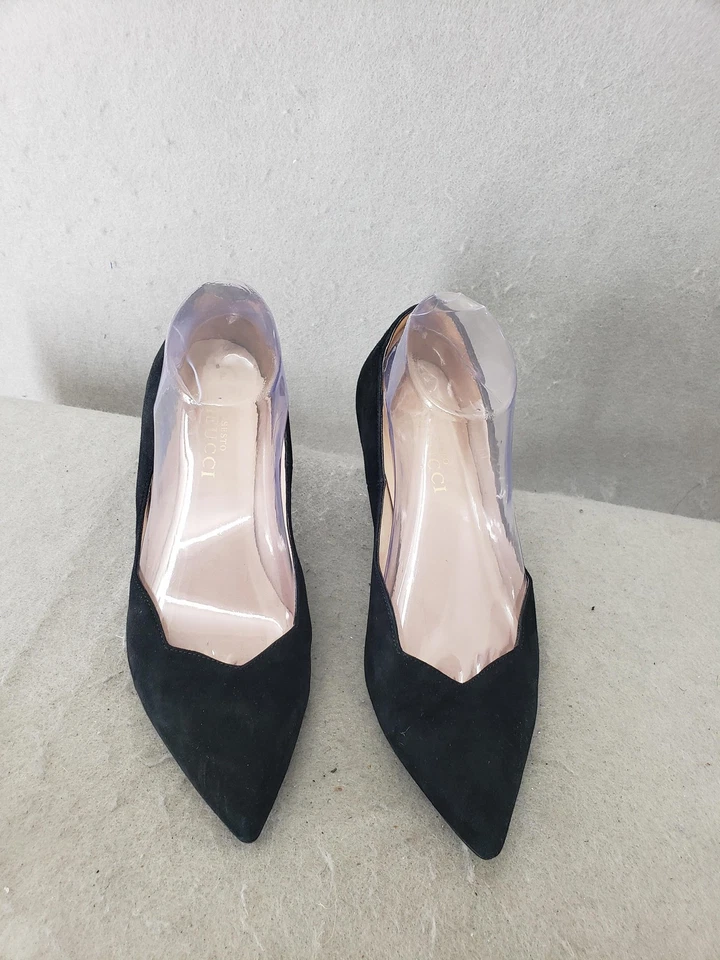 Женские замшевые туфли-лодочки Sesto Meucci 7,5 М с заостренным носком на шпильке - Изображение 1 из 4