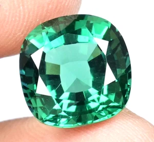 Natural Green Colombia Emerald Certified 9.15 Ct Cushion Stunning Loose Gemstone - Picture 1 of 7