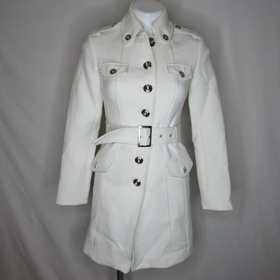 Abrigo Trech Casa Blanca Mercado Negro Estilo Militar Cinturón Para Mujer XXS XXSmall Foto 1 de 4