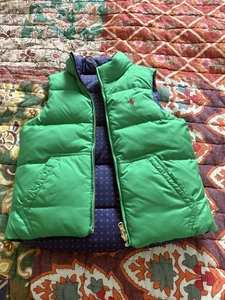vest polo ralph lauren for girl Size 7  reversible - Picture 1 of 6