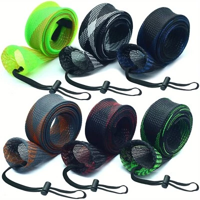 Pacote com 3 meias de vara de pesca 34 mm manga vara de pesca jaqueta luva protetora - Imagem 1 de 4