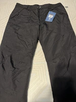 White Sierra MEN'S BLACK TOBOGGAN INSULATED PANTS T9705M30 Large - Inseam 30" - Image 1 of 4