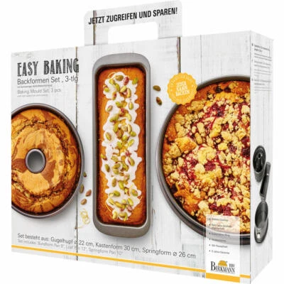 Birkmann Easy Baking Backformen-Set 3-tlg. Springform Kastenform Kuchenform - Bild 1 von 4