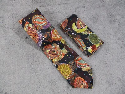 Brioni галстук носовой платок шелк сделано в Италии галстук с коробкой цветной Trippy EUC - Изображение 1 из 4