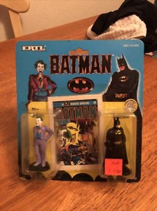 Batman 1989 diecast Batman and Joker 2-pack NEW ON CARD ERTL