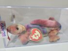 Ty Beanie Baby Babies Rare 3rd 1st Gen Tag Lizzy Tie-Dyed TBB Authenticated MWCT
