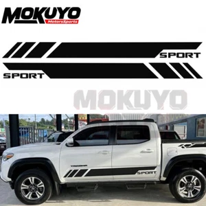 Glossy Black Side Skirt Stripe Decal Sticker For Toyota Tacoma Tundra 4Runner - Picture 1 of 2