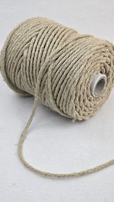 1 kg Hanf Kordel GP 29,95 Euro/kg 4 mm Durchmesser naturfarben nicht gefärbt - Bild 1 von 2