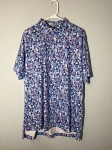 PETER MILLAR / MIRA VISTA - CADDYSHACK BILL MURRAY Print L Golf Polo Shirt EXC - Picture 1 of 9