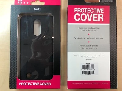 T-mobile Brand Protective Cover Case for LG Aristo in Black  - Image 1 of 2