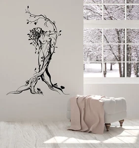 Vinyl Wall Decal Fairy Naked Sexy Hot Girl Tree Nature Stickers (1598ig) - Picture 1 of 3