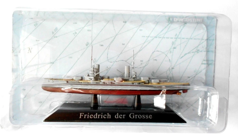 DIE CAST NAVI DA GUERRA - FRIEDRICH DER GROSSE -   Scala1:1250  [41] DEAGOSTINI - Immagine 1 di 1