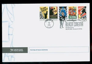 USA #4336-40 2008 42c Black Cinema Stamps First Day Ceremony Program - Picture 1 of 2