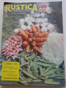 RUSTICA N° 19 - 1956 Chrysanthèmes / Champignons des prés / Jardin en mai - Imagen 1 de 1