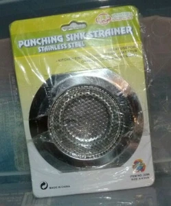 NEW Uniware Stainless Steel Punch Hole Sink Strainer Kitchen Bath Drain A03 - Picture 1 of 1
