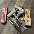 Vintage 80s Hair Styling Tools Lot. Blow Dryers/Curl Irons/hot Curling Brush {H}