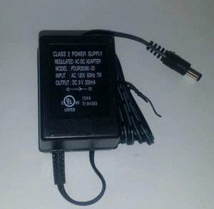 Adaptador de fuente de alimentación CLASE 2 PDUR35090-30 CA-DC 9V 300mA transformador - Imagen 1 de 4