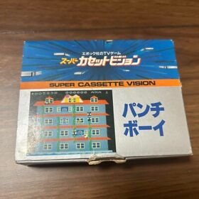 Super Cassette Vision PUNCH BOY Action Video game software Japanese boy USED