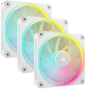 CORSAIR iCUE LINK LX120 RGB 120mm PC Case Fan - Starter Kit, White - Picture 1 of 6