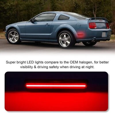 2x Smoked LED Rear Side Marker Lights For 2005 2006 2007 2008 2009 Ford Mustang - Image 1 of 4