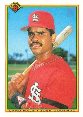 1990 Bowman #200 Jose Oquendo St. Louis Cardinals - Image 1 of 2