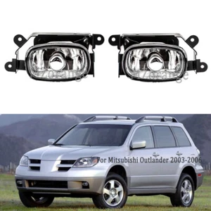 Front Fog Light Driving Lamp For Mitsubishi Outlander 2003-2006 Clear with Bulbs - Picture 1 of 8