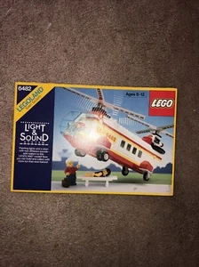 1989 LEGO LEGOLAND  Rescue Helicopter 6482 - ORIGINAL BOX TOP ONLY - Picture 1 of 3