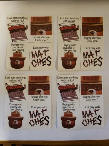 Smokey Bear Poster Stamp Block of 4 Cover