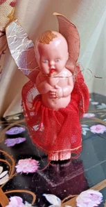 VINTAGE OLD CHRISTMAS TREE FAIRY DECORATION KLEEWEAR old antique - Picture 1 of 2