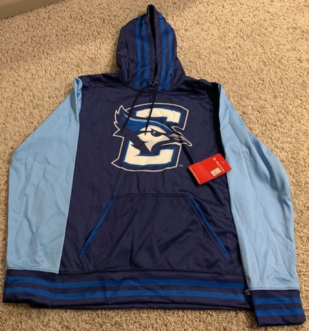 Prosphere Creighton BlueJays Long Sleeve Hoodie Blue Mens Size Large NCAA NWT Cover