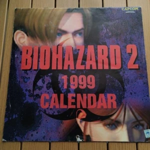 Capcom BIOHAZARD 2 1999 CALENDAR Used Direct From Japan Rare Game Related Goods - Picture 1 of 12