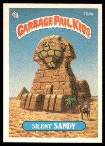1986 Topps Garbage Pail Kids Serie 3 #104a Silent Sandy 1 estrella* Atrás Casi Nuevo+ - Imagen 1 de 2