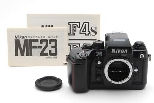 [N. Mint] Nikon F4 Early Black Body AF SLR Film Camera MF-23 DP-20 From JP #282