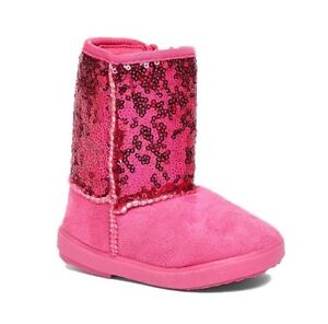 New Infant Toddler Girls Cute Shiny Sequins Rhinestone Bling Bootie Shoes || 