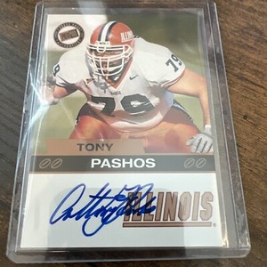 Tony Pashos 2003 Press Pass Autographs Bronze RC Autograph Rookie Auto 