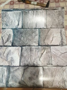 Rotolo 45cm x 15mt di pellicola adesiva effetto Pietre per mura, mobili, superfi - Foto 1 di 1