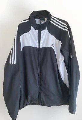 Adidas 2009 Blanco y Negro Clásico Tres Rayas Hombre Chaqueta de Pista Talla 2XL Foto 1 de 4