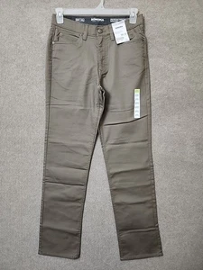 Sonoma Everyday All Day Pants Mens 30x32 Taupe Straight Fit Flexwear Waist NEW - Picture 1 of 11