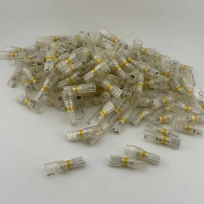 NSPA Optiseal 12-10 AWG  Clear Heat Shrink Female Disconnect Connectors 150 Pack - Image 1 of 2