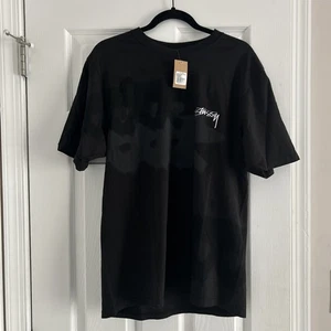 Neu Stussy Low Tide Pigment gefärbtes T-Shirt Herren Größe M Medium schwarz neu mit Etikett - Bild 1 von 8