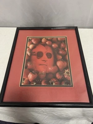 John Lennon Strawberry fields Memoriam Photo Hand Signed By David Spindel Rare - Image 1 of 4