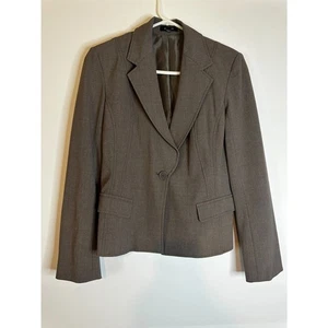 Express Women’s Size 8 Taupe Blazer Workwear Office Career Chic Lined - Picture 1 of 7