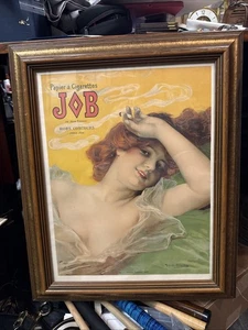 Póster publicitario original de Paper A Cigarettes JOB 1889 Paris De Jean Bardou - Imagen 1 de 5