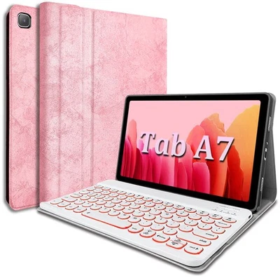Backlit Keyboard Case for Samsung Galaxy Tab A7 10.4" 2020, 7 Colors Backligh... - Image 1 of 4