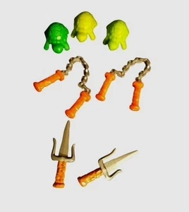 TMNT Michelangelo Nunchucks Raphael Sai 3 Baby Turtles Action Figures - Picture 1 of 5