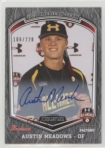 2013 Bowman Draft Under Armour All-American Austin Meadows (2012 Armour) Auto - Picture 1 of 4