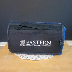 New Picnic Stadium Blanket Eastern Connecticut State University Blue & Black... - Picture 1 of 7